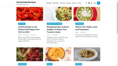 homemede recipes web by jperqu